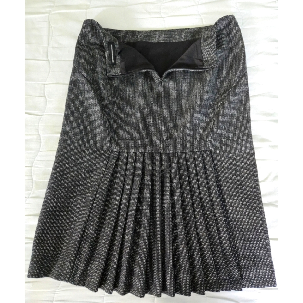 Wool Blend Express‎ Design Studio Jacquard Skirt Size 6